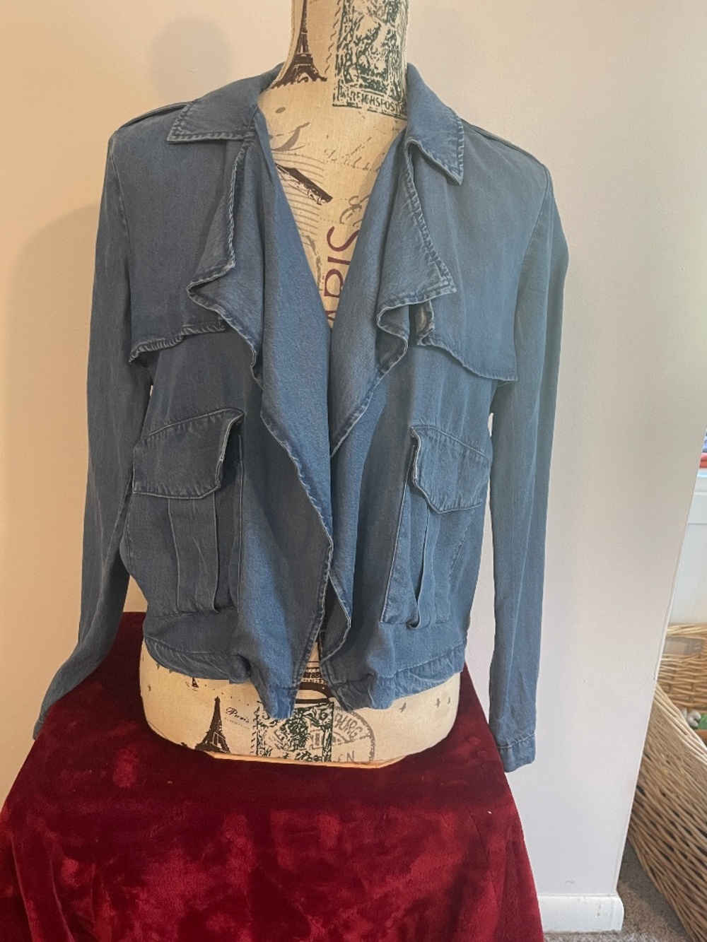 SPLENDID - Drape Denim Chambray Jacke - Size XS